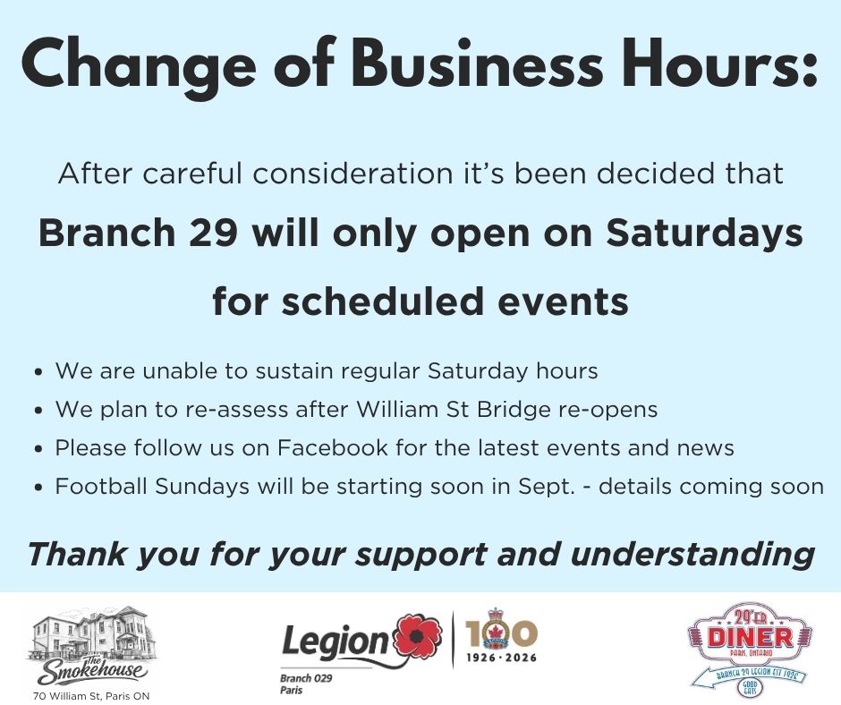 Updated Business Hours