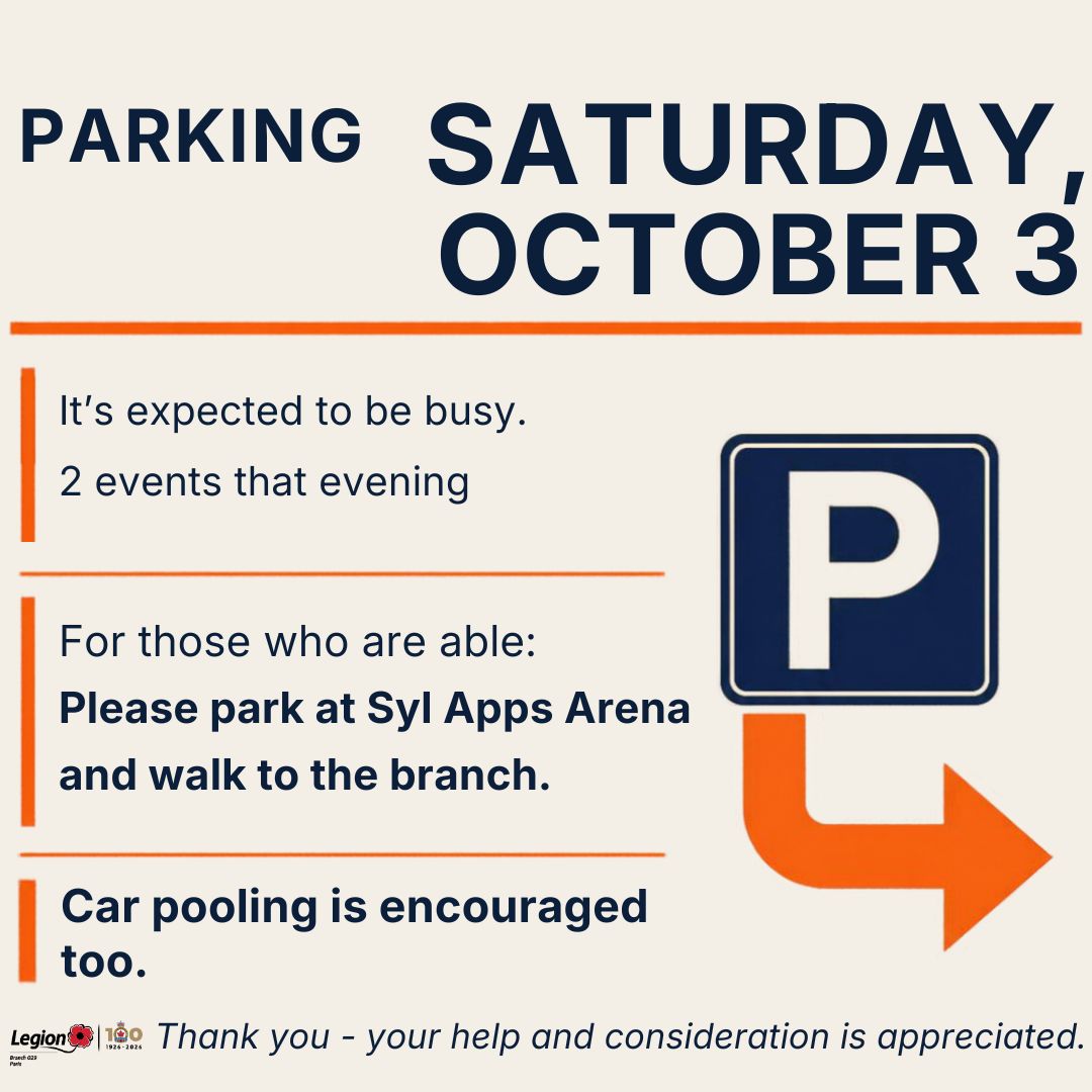 Parking Saturday 03 Oct